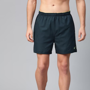 Men Navy Solid Rapid-Dry Running Shorts