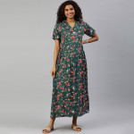 Floral Printed Maternity Maxi Sustainable Dress
