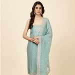 Ethnic Motifs Woven Design Unstitched Dress Material