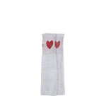 Unisex Grey & Red Printed UV Protection Hand Gloves