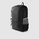 Unisex Black & White Brand Logo Print Backpack- 21.3 Ltrs