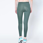 Women Green Solid Stretchable Yoga Tights