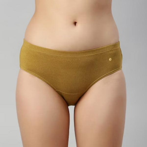 Women Pack of 3 Assorted Mid Waist Full Coverage Cotton Antimicrobial Briefs