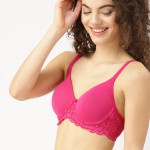Pink Lace Underwired Lightly Padded Everyday Bra