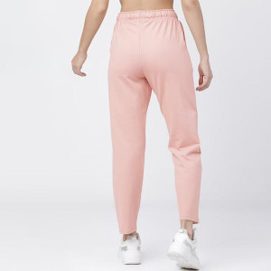 Women Pink Solid Regular-Fit Track Pants