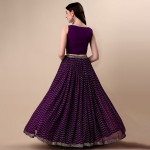 Embroidered Sequinned Semi-Stitched Lehenga & Unstitched Blouse With Dupatta