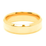 Gold-Toned Stainless Steel Band Style Finger Ring